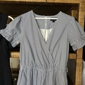 Striped Blue and White Jumpsuit